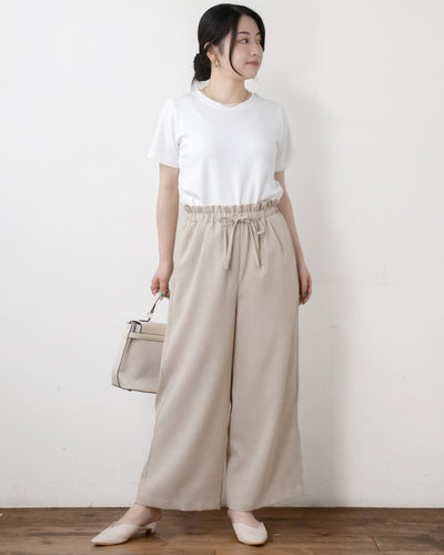 【WEB限定】麻調キャンバスイージーパンツ