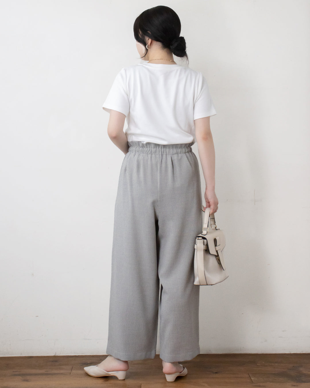 【WEB限定】麻調キャンバスイージーパンツ