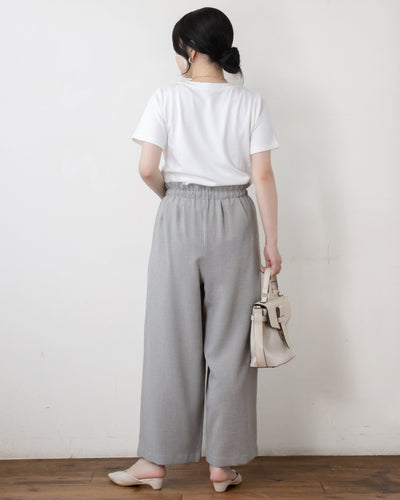【WEB限定】麻調キャンバスイージーパンツ