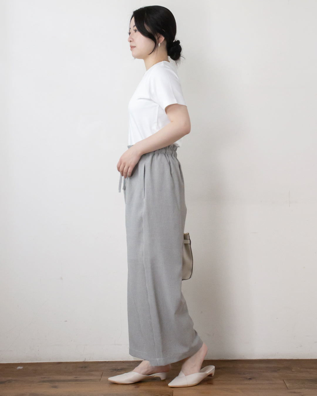 【WEB限定】麻調キャンバスイージーパンツ