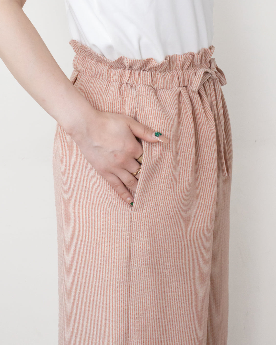 【WEB限定】麻調キャンバスイージーパンツ