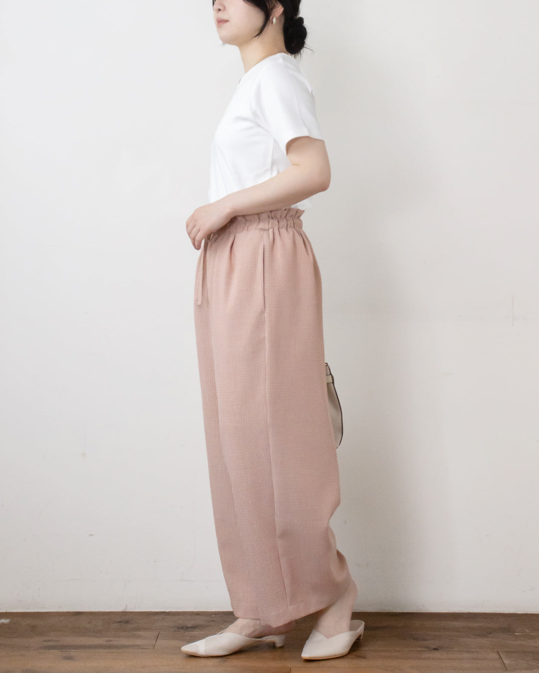 【WEB限定】麻調キャンバスイージーパンツ