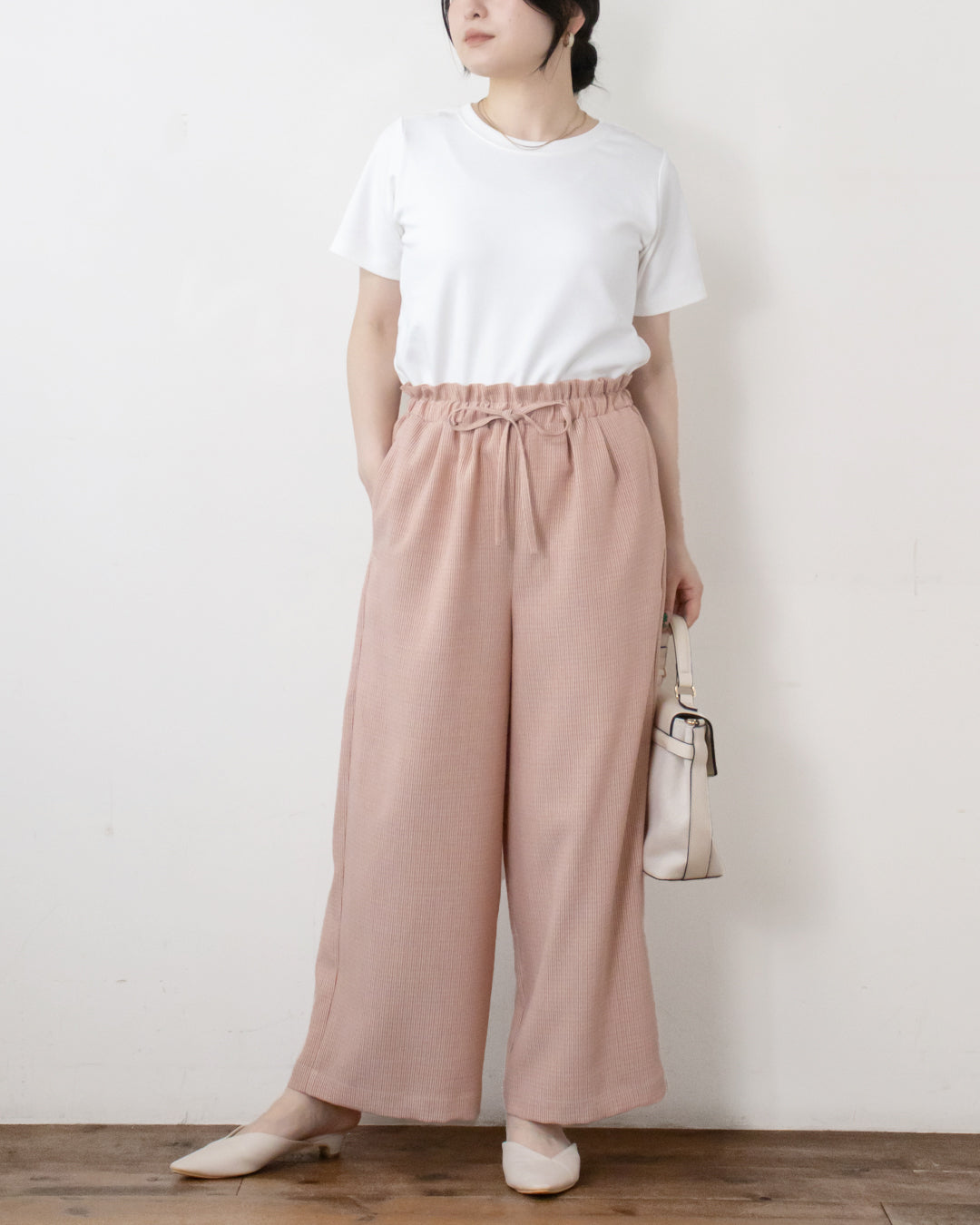 【WEB限定】麻調キャンバスイージーパンツ