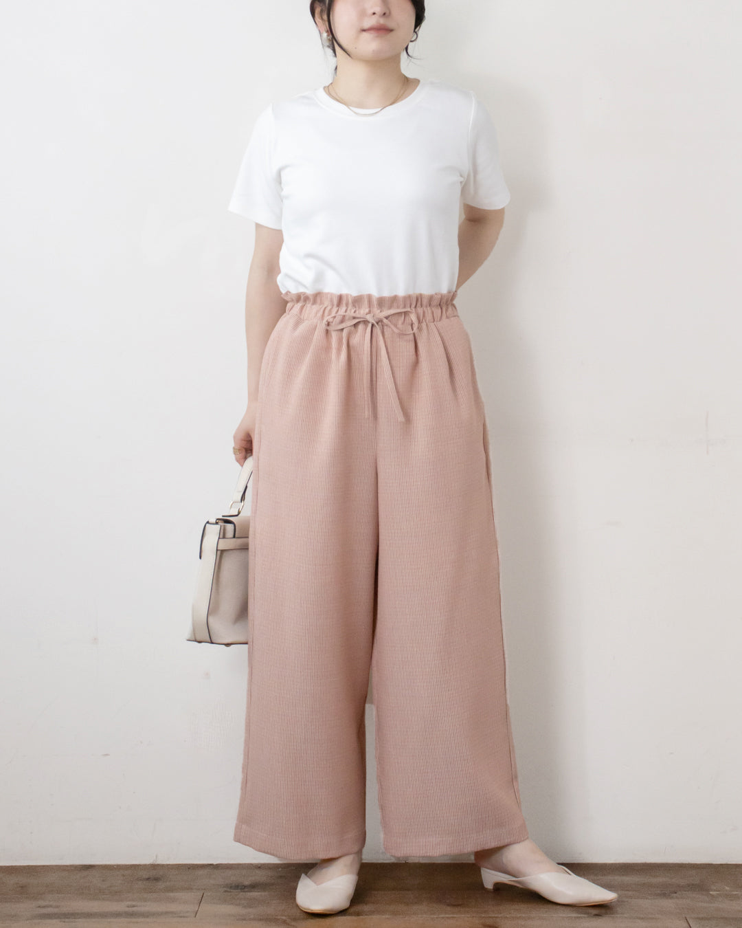 【WEB限定】麻調キャンバスイージーパンツ