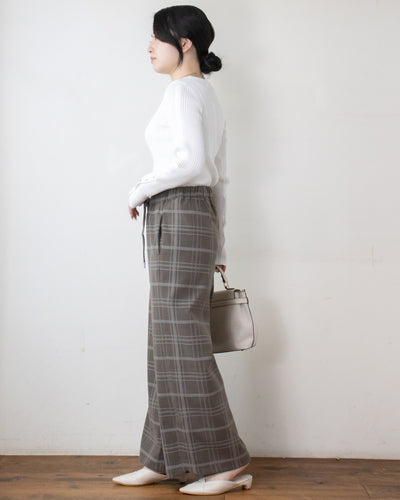 マットピーチカシュクールパンツ
