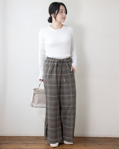 マットピーチカシュクールパンツ