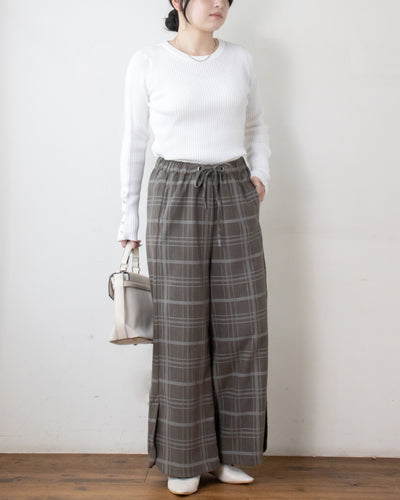 マットピーチカシュクールパンツ