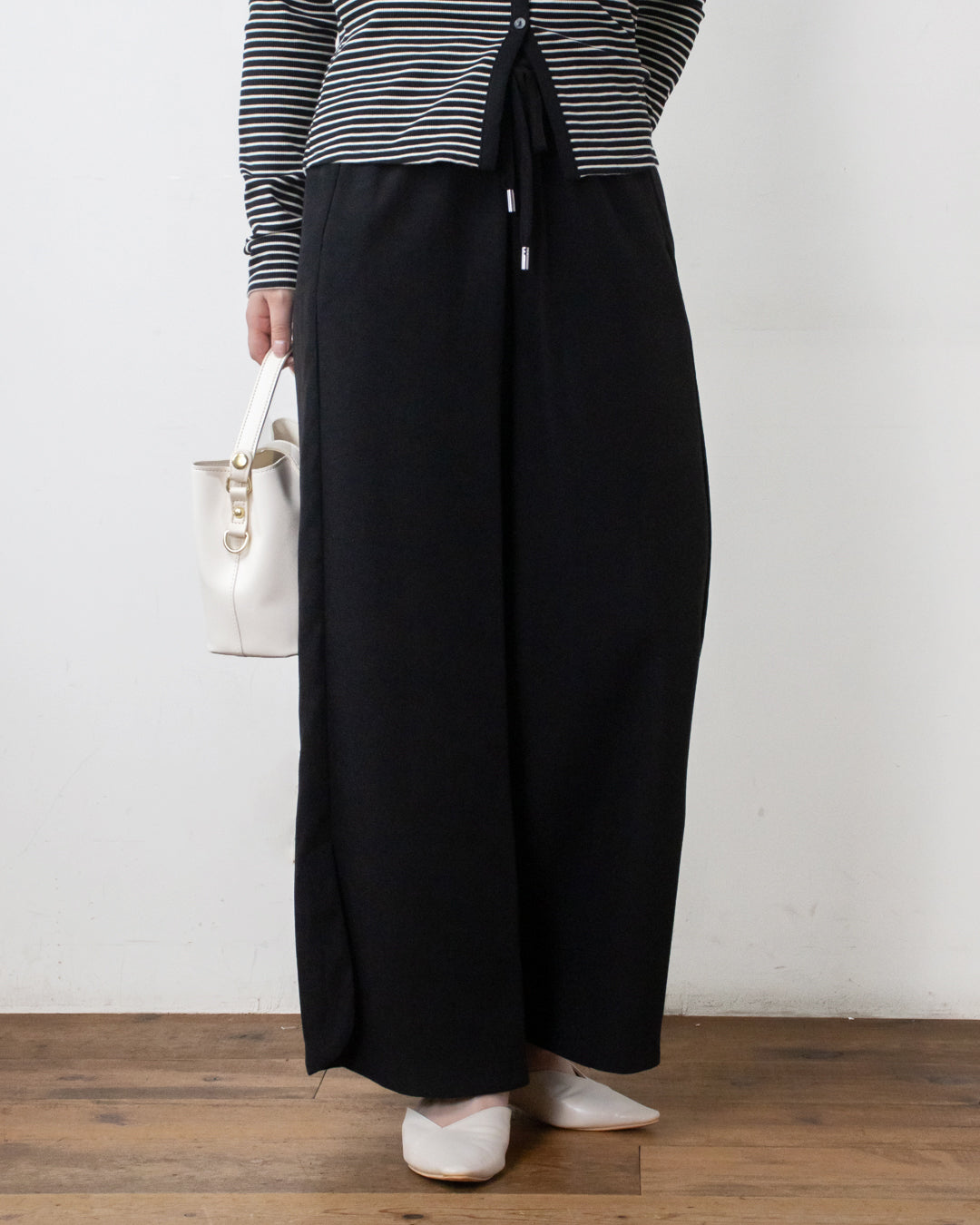 マットピーチカシュクールパンツ