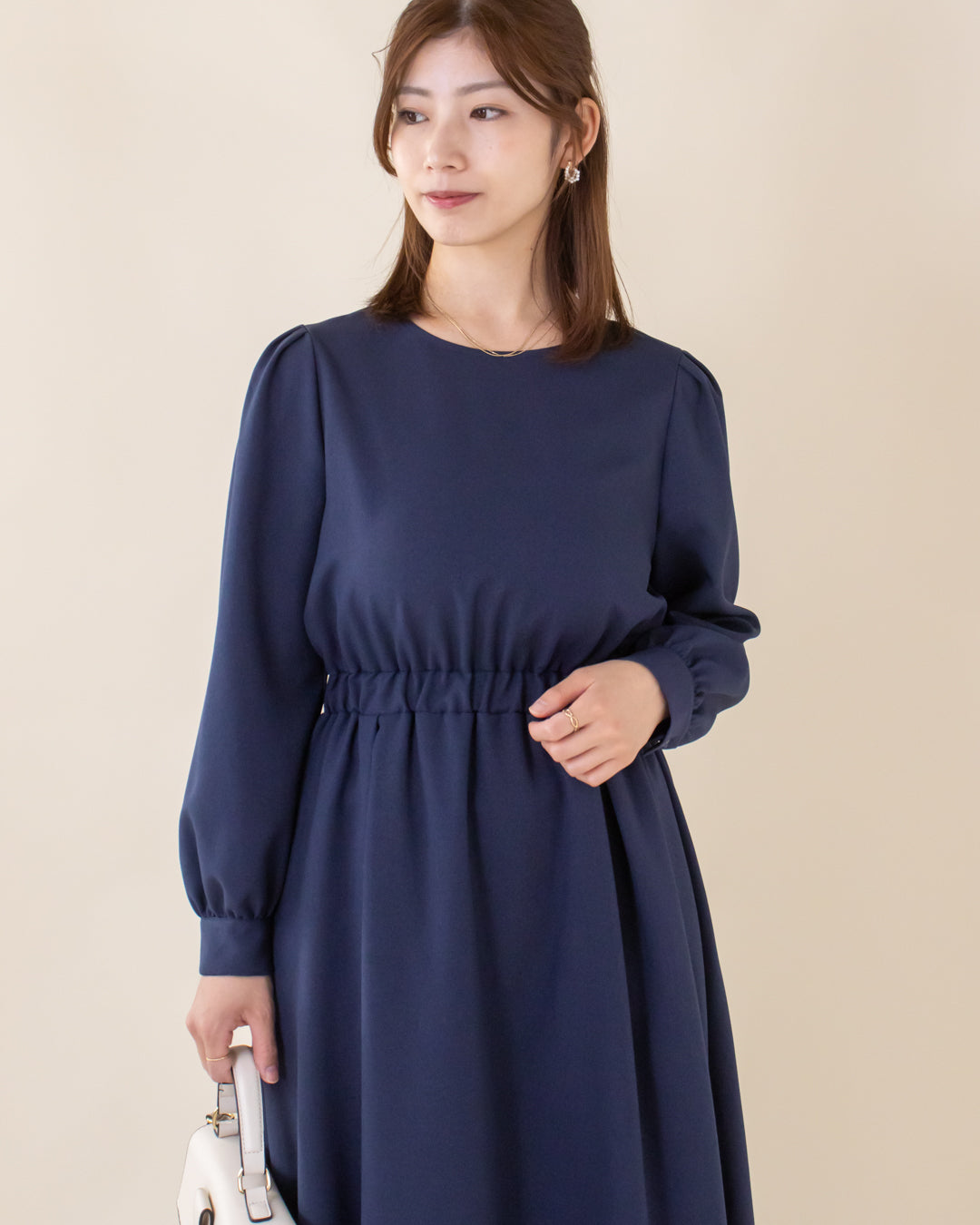 ムジギャザーフレアワンピース – 3/4 スリークォーター オンラインストア