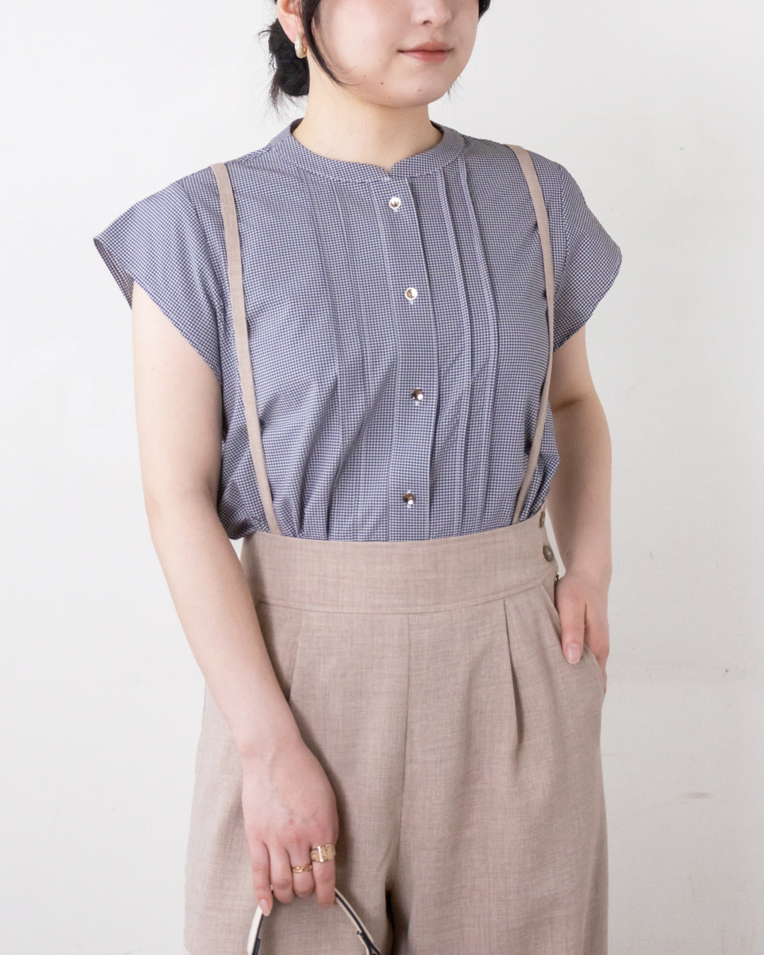BLACKGINGHAM　身長158cm　着用サイズ：FREE