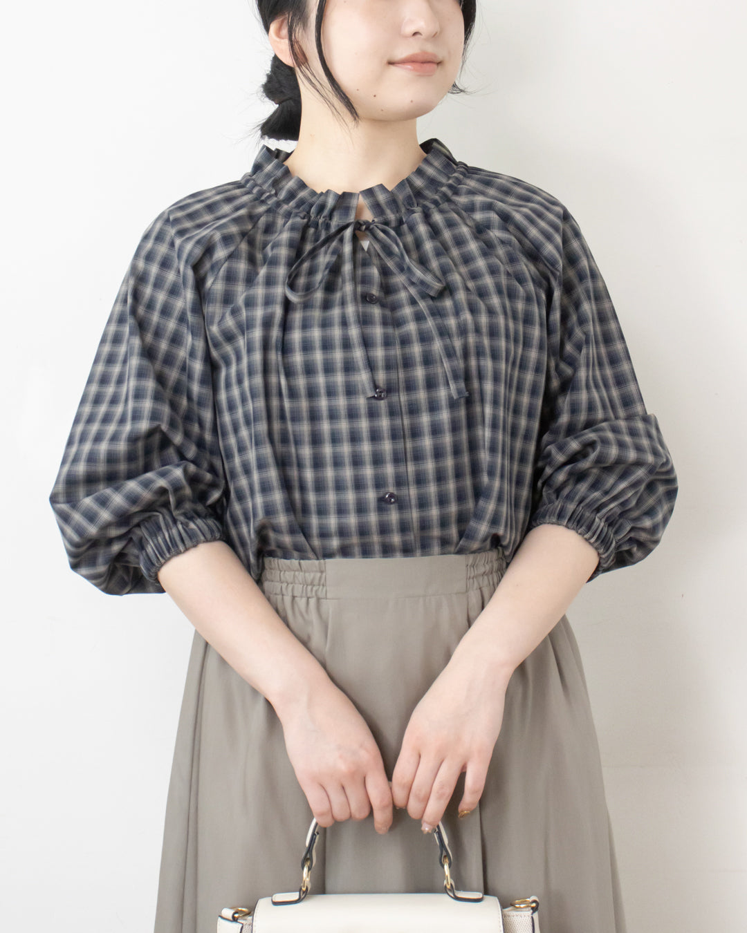 NAVY/BEIGE　身長158㎝　着用サイズ：FREE