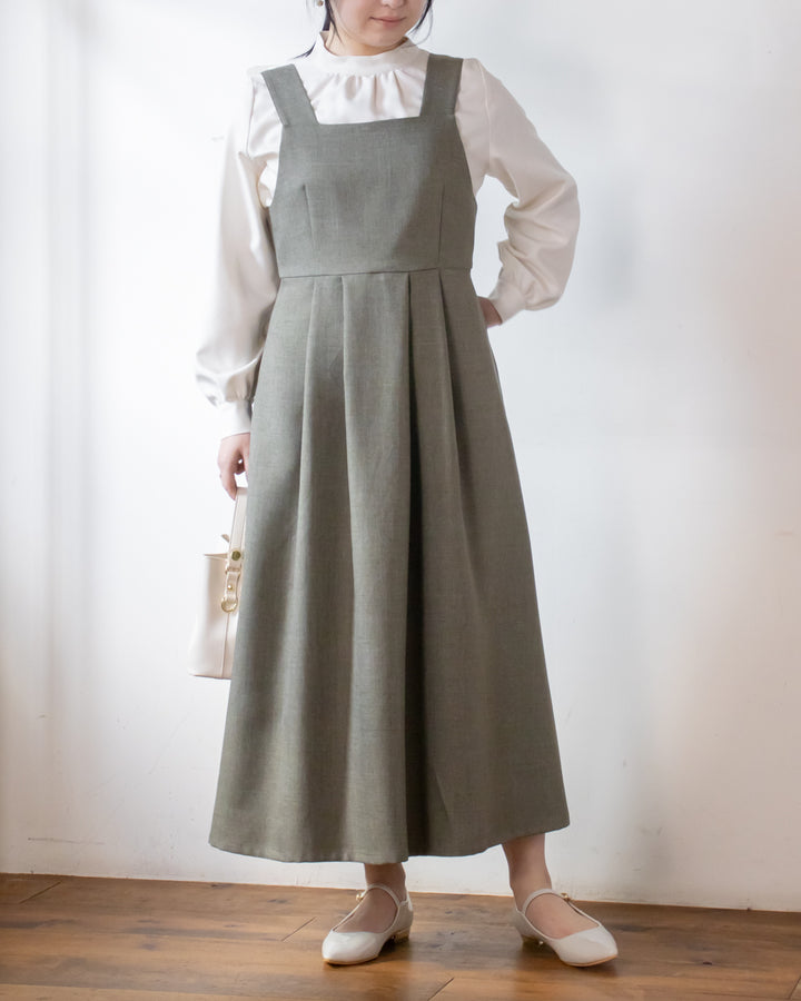 SPECIAL PRICE】シャークスキンスクエアネックジャンパー
