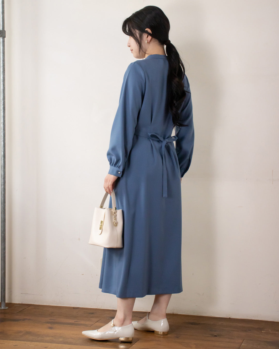 SPECIAL PRICE】タックリボン前釦ワンピース – 3/4