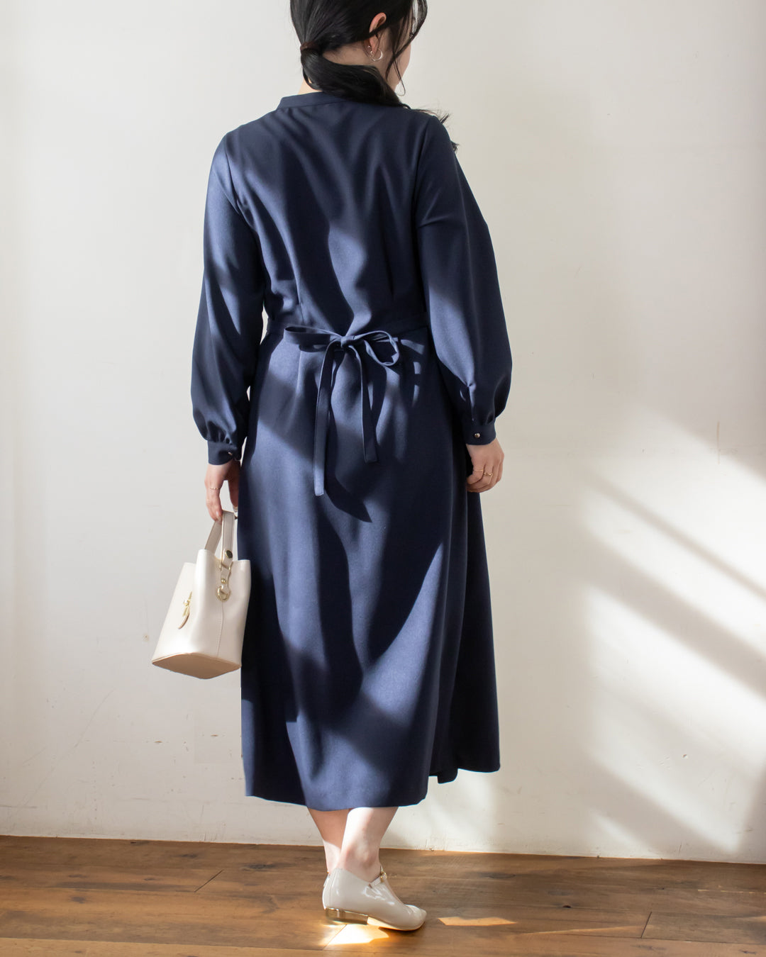SPECIAL PRICE】タックリボン前釦ワンピース – 3/4 SPECIAL PRICE】タックリボン前釦ワンピース – 3/4