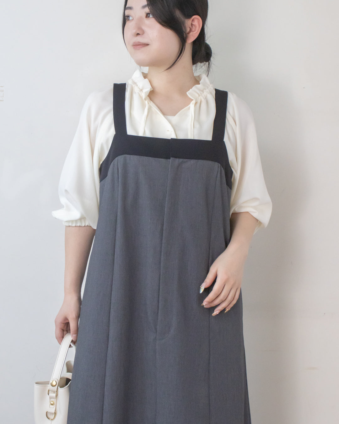 TRツイルサロペットジャンスカ – 3/4 スリークォーター