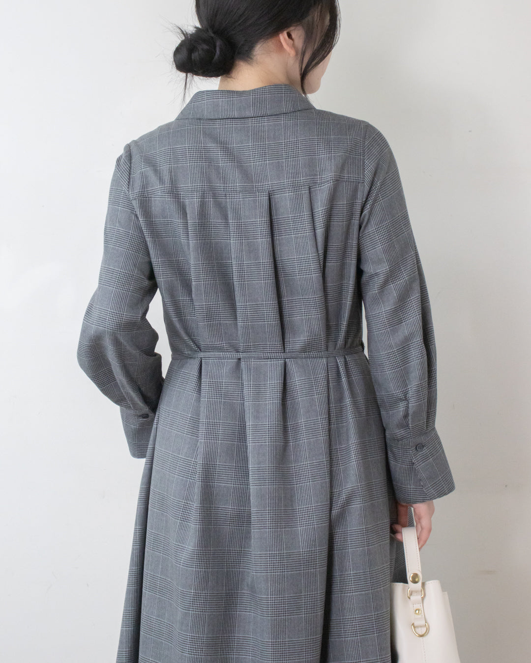 S.ESSENTIALS クラシカル風 チェック柄 シャツワンピース 未使用