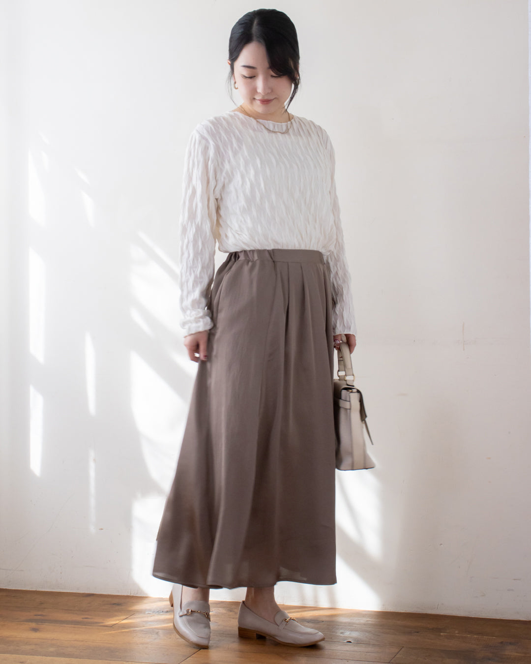 GRAYBEIGE 身長158cm 着用サイズ：FREE