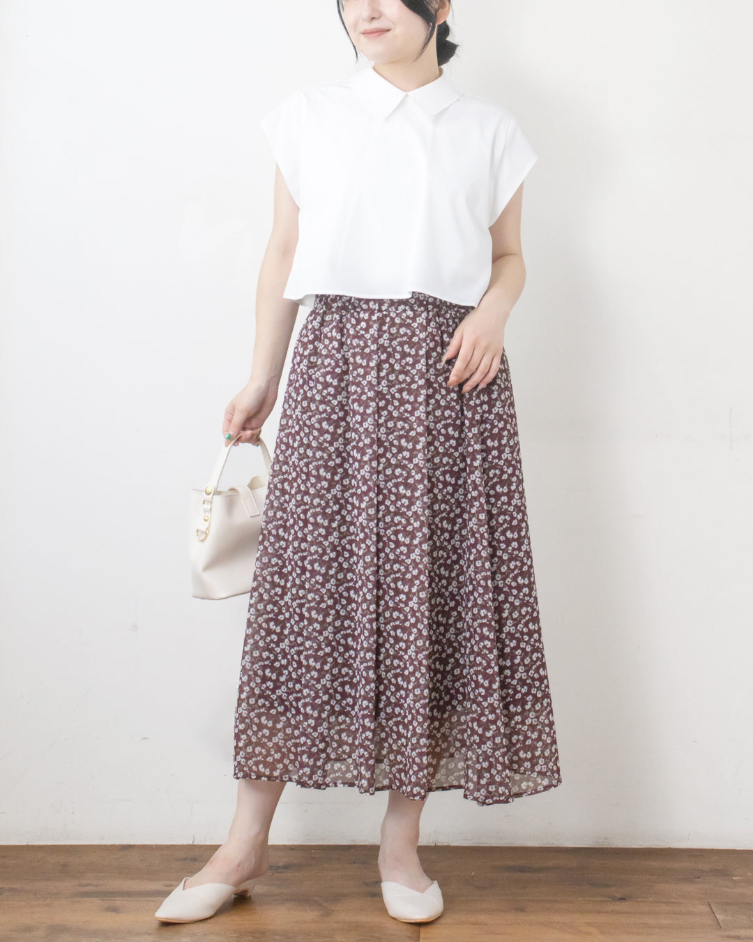 BORDEAUX/BEIGE　身長158㎝　着用サイズ：FREE