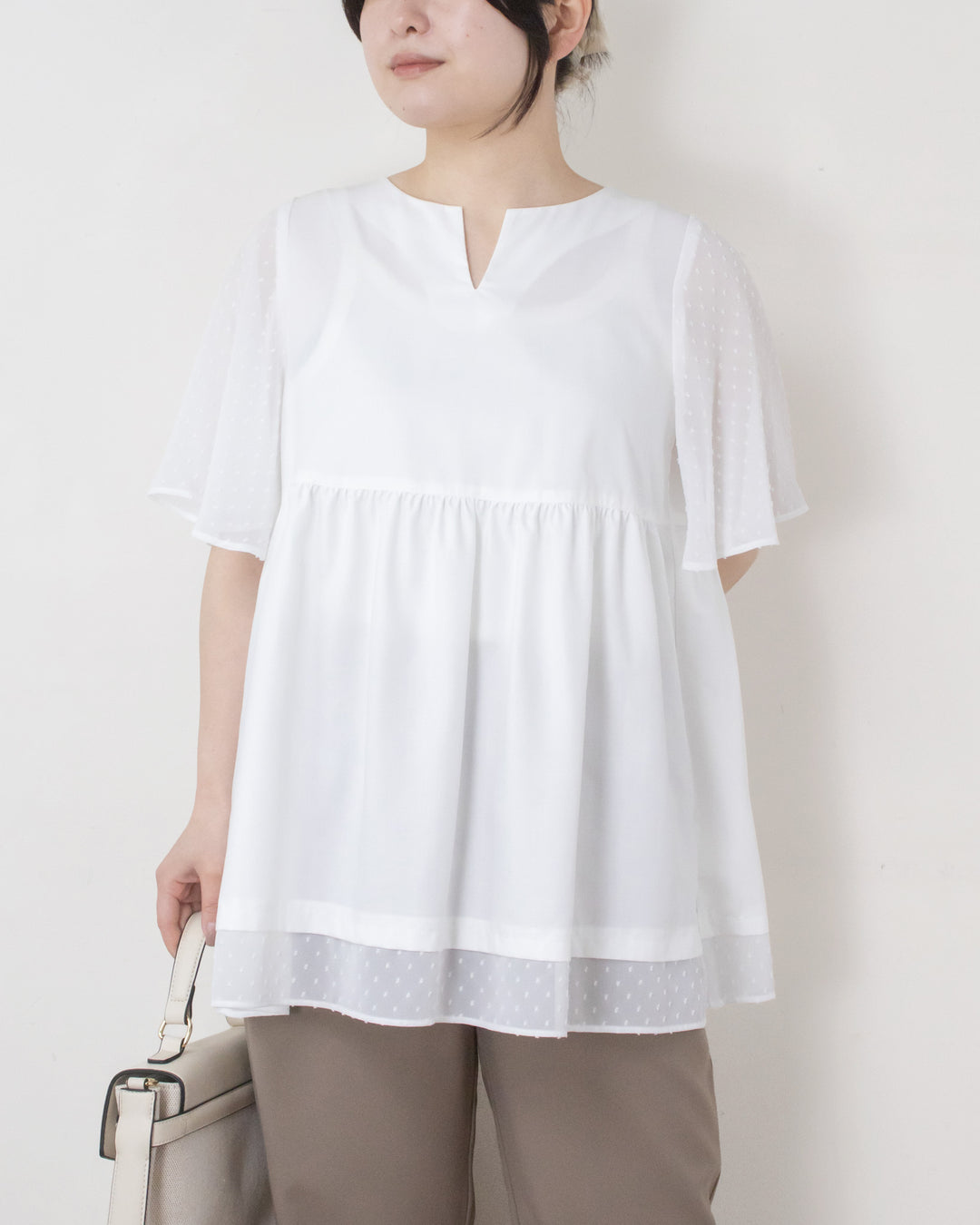 シャツ+ブラウス(半袖+袖なし) trois WOMENS/トップス/シャツ/ブラウス(半袖)｜THE TOKYO ONLINE STORE