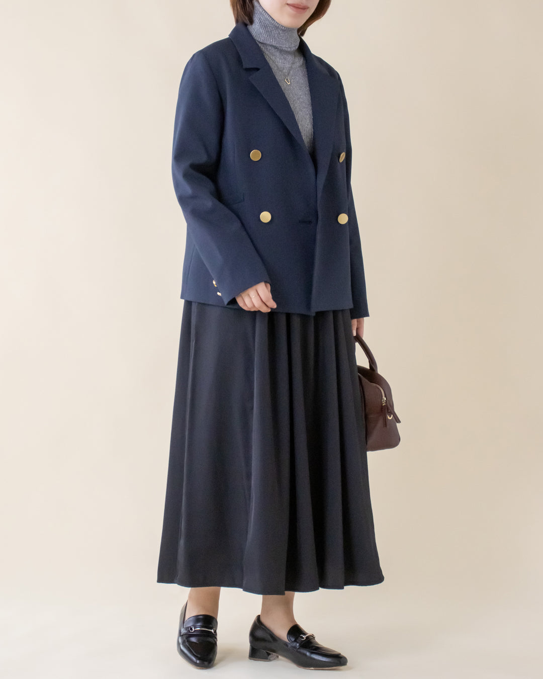 ZIMMERMANN ダブルブレストブレザー プリント入り【関税なし】 ダブルブレストテーラードジャケット – 3/4 スリークォーター