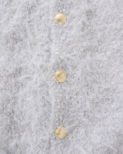 リボンヤーンシャギーカーディガン