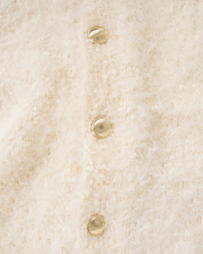 リボンヤーンシャギーカーディガン