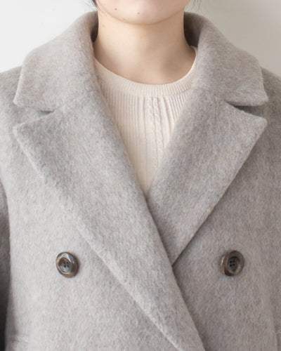 ウールシャギーテーラードショートコート