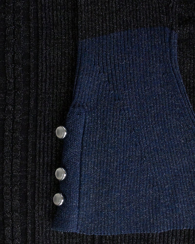 袖フレアラメニット