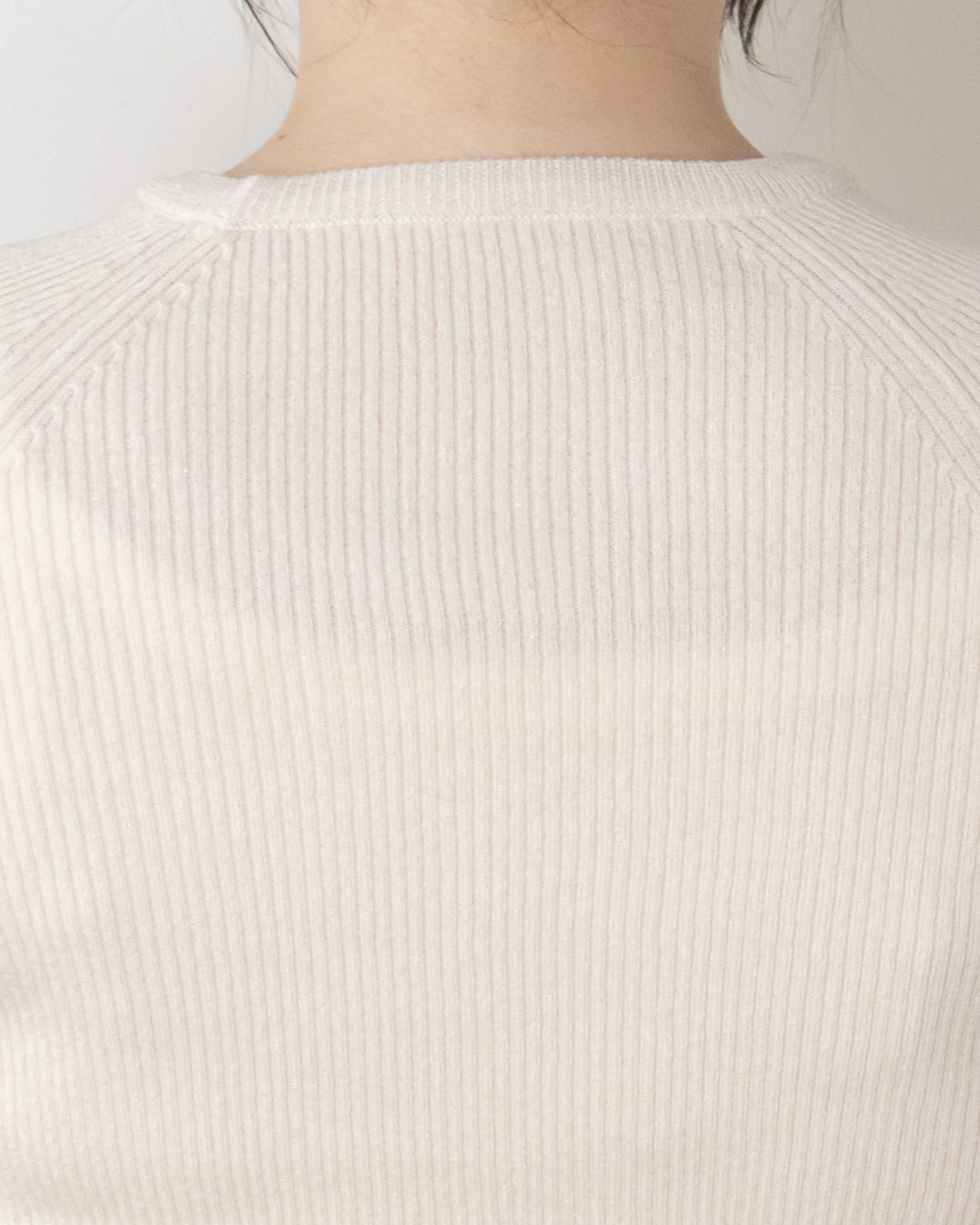 袖フレアラメニット