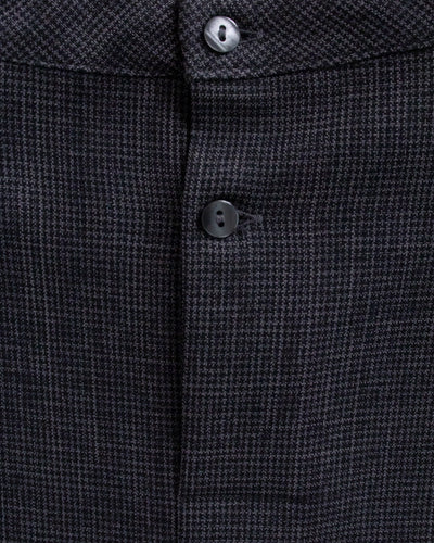 チェックタックペプラムブラウス