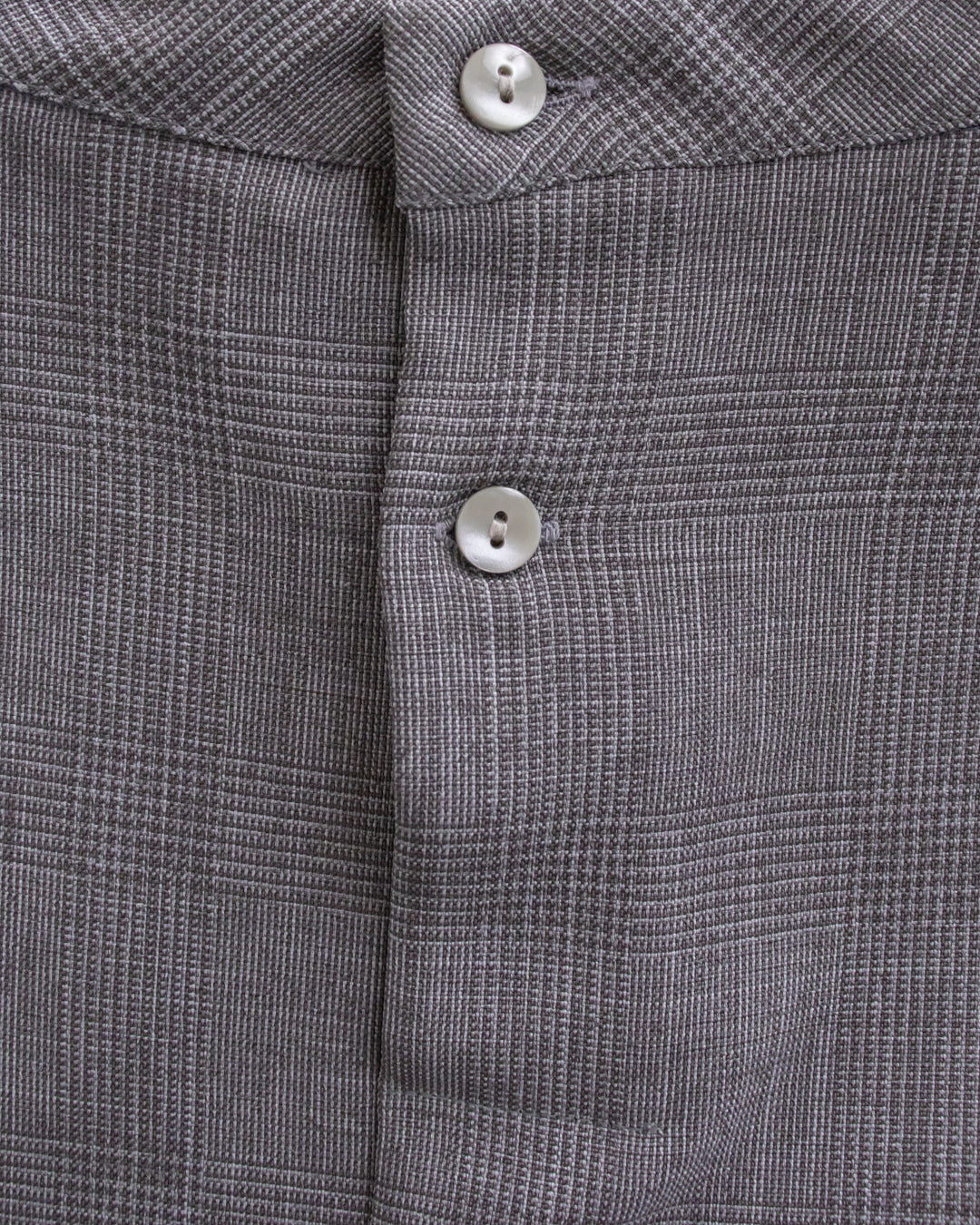 チェックタックペプラムブラウス