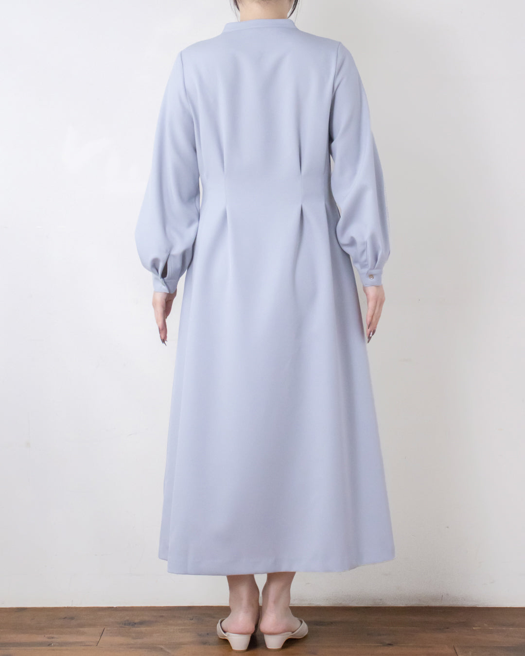 ウエストタックフレアワンピース