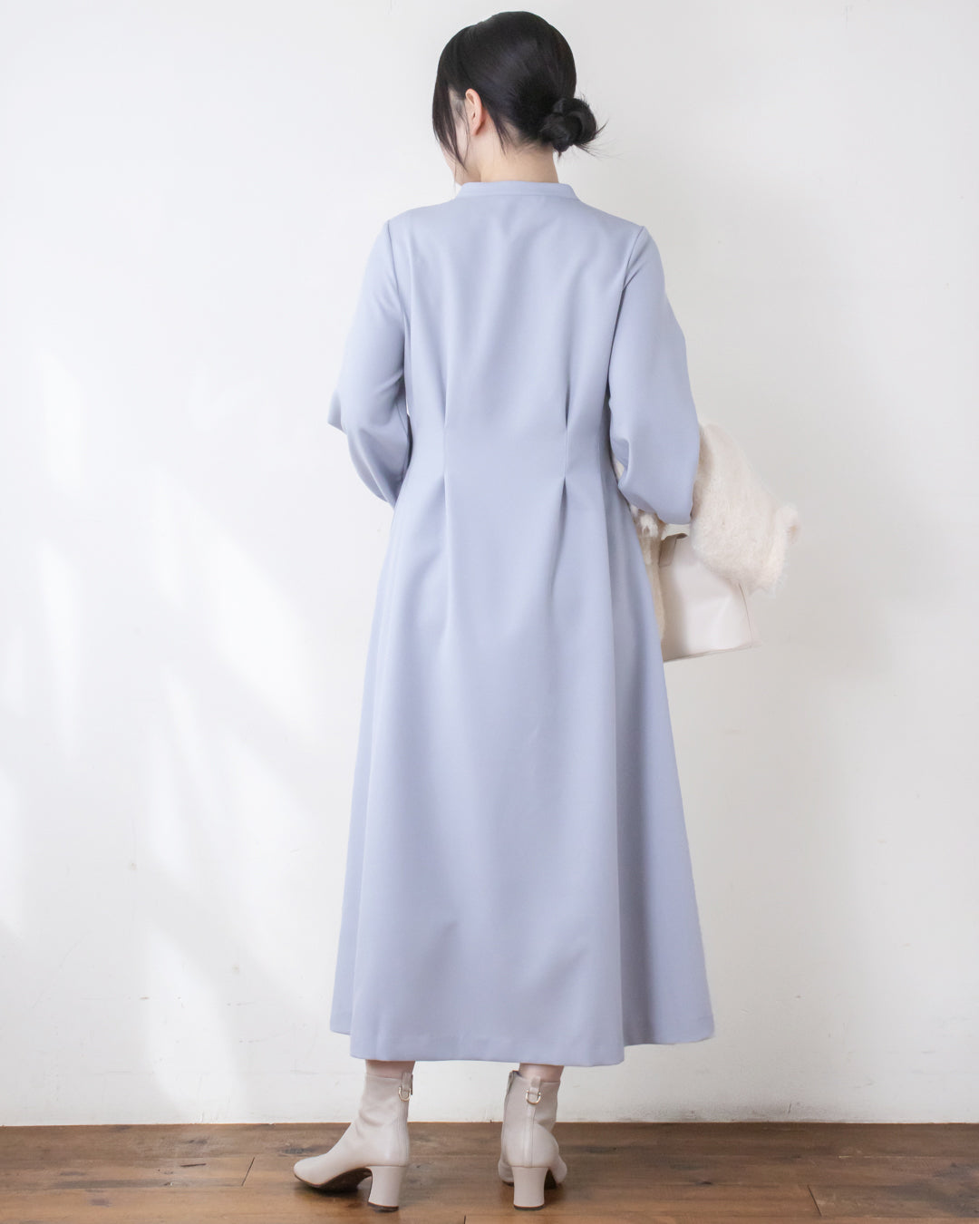 ウエストタックフレアワンピース