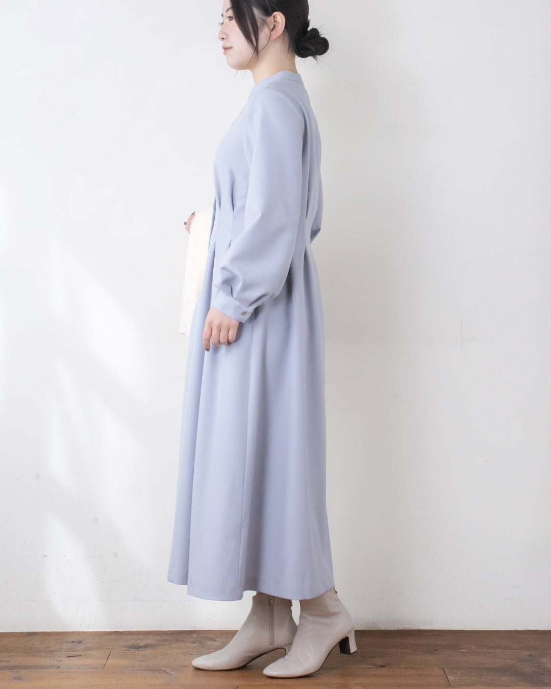 ウエストタックフレアワンピース