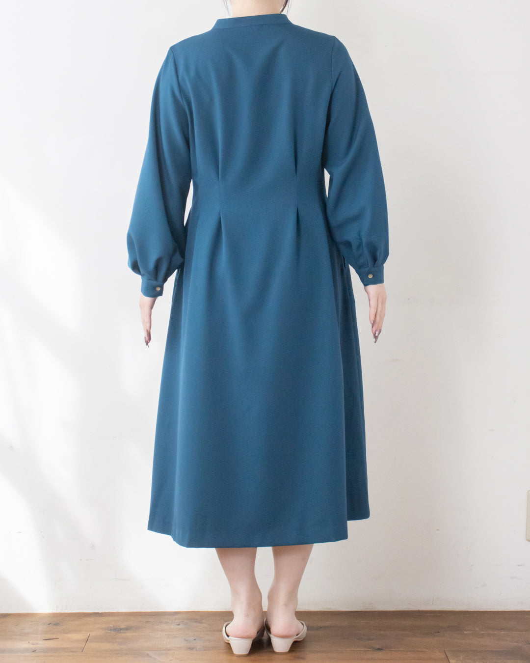 ウエストタックフレアワンピース