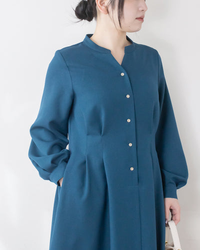 ウエストタックフレアワンピース