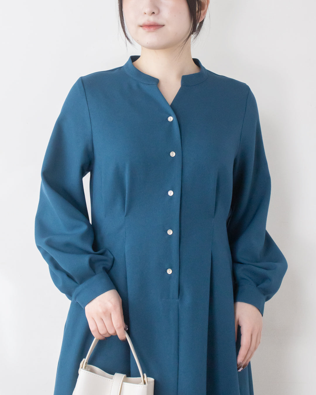 ウエストタックフレアワンピース