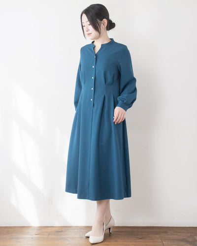 ウエストタックフレアワンピース