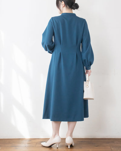 ウエストタックフレアワンピース