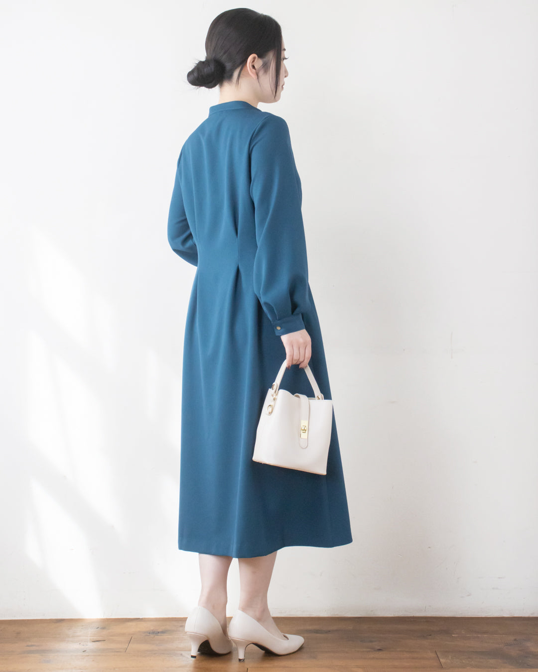 ウエストタックフレアワンピース