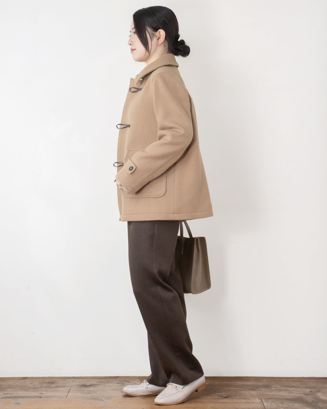 カルゼダッフルハーフコート