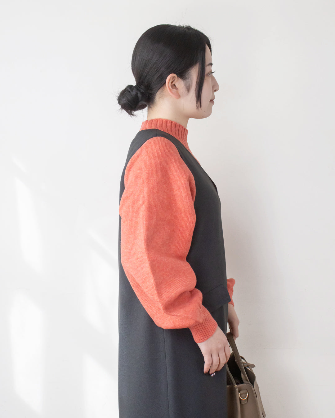 ウォッシャブルWネックプルオーバー