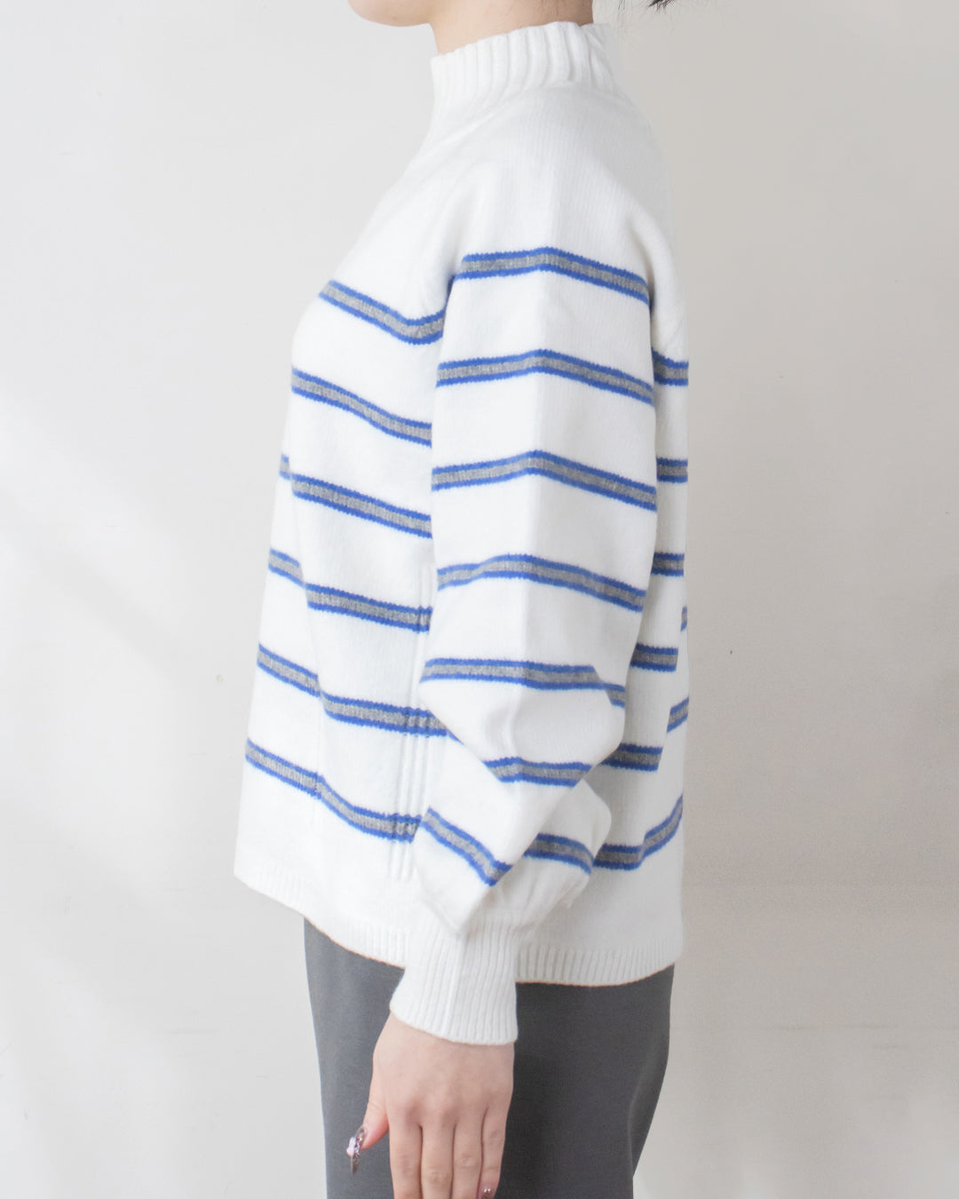 ウォッシャブルWネックプルオーバー