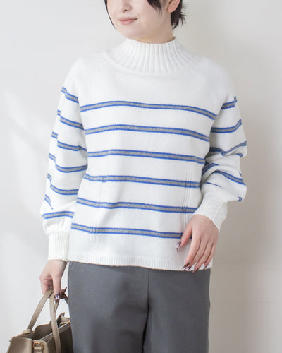 OFFWHITE×BLUE　身長158㎝　着用サイズ：FREE