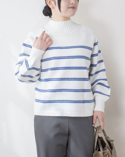 ウォッシャブルWネックプルオーバー