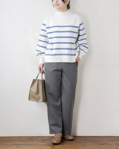 ウォッシャブルWネックプルオーバー