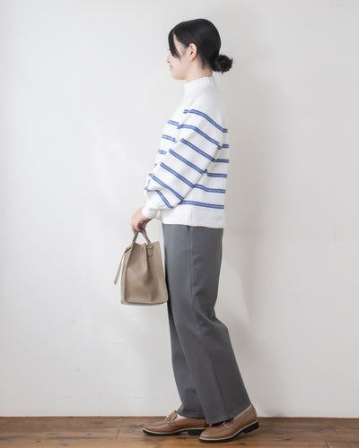 ウォッシャブルWネックプルオーバー