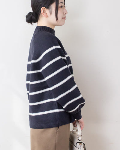 ウォッシャブルWネックプルオーバー