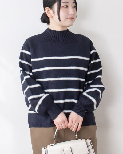 ウォッシャブルWネックプルオーバー