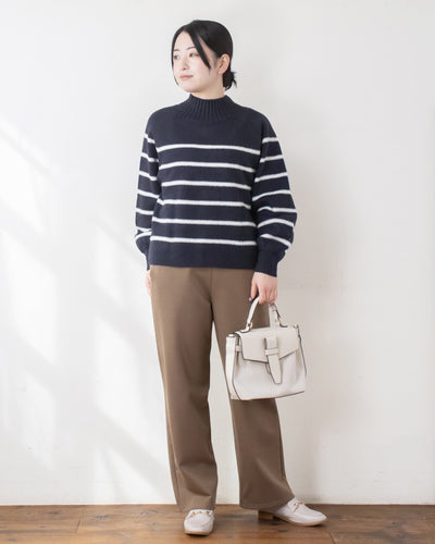 ウォッシャブルWネックプルオーバー